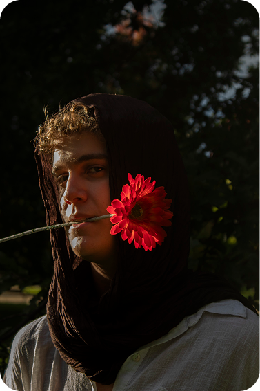 Imagen flor en la boca
